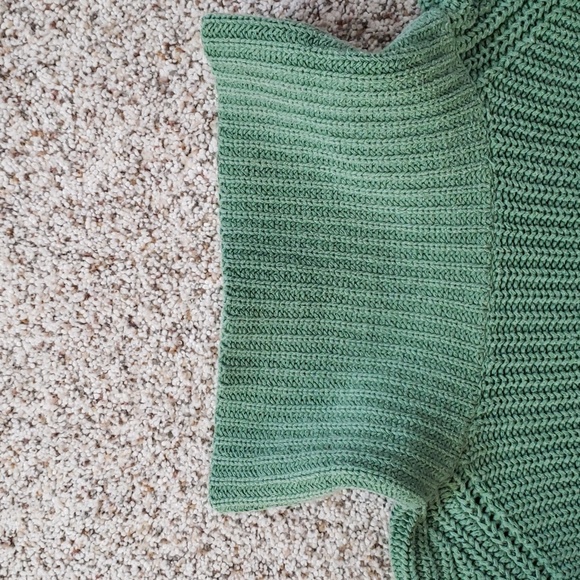100% Cotton Sweater 2X Soft Green - Picture 3 of 7